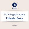 IB DP Digital Society - Extended Essay